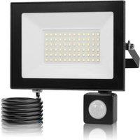 SPETLEK LED Floodlight PIR Motion Sensor Light Outdoor Garden in Black