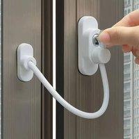 PAWNORA 2PCS Window Door Safety Restrictor in White