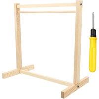 FORGEVIO Wooden Assembled Solid Pets Clothing Hanger Rack in Natural | Size: 0.6m2