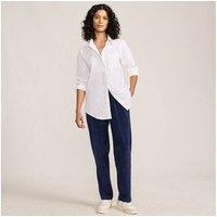 Lands' End Women's Petite Sport Knit Straight Leg Cord Trousers in Navy | Size: XS