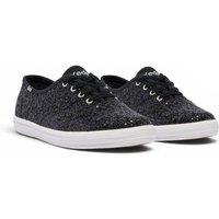 Keds Women's Champion Glitter Celebrations Lace Up in Black | Size: 8.5