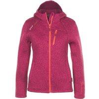 Peak Mountain Women's Bonded Fleece Jacket Alaine in Pink | Size: Small