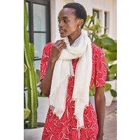 Pure Collection Women's Ultra Fine Cashmere Scarf in White