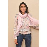 Pure Collection Women's Ultra Fine Cashmere Scarf in Pale Pink