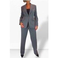 Paulo Due Women's 2 Piece Tailored Trouser Suit in Grey | Size: 16