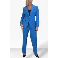 Paulo Due Women's 2 Piece Tailored Trouser Suit in Blue | Size: 8
