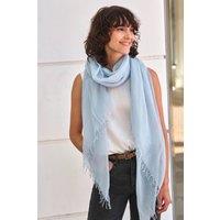Pure Collection Women's Ultra Fine Cashmere Scarf in Pale Blue