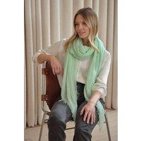 Pure Collection Women's Ultra Fine Cashmere Scarf in Pale Green