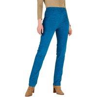 Chums Women's Pull On Corduroy Trouser in Blue | Size: 20S
