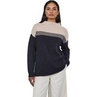 Celtic & Co Women's Felted Funnel Neck Sweater in Dark Navy | Size: XS