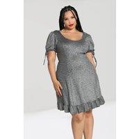 Hell Bunny Women's Haze Mini Dress Silver | Size: 5XL