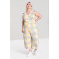 Hell Bunny Women's Mila Jumpsuit Multi Colour