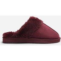 Where's That From Women's Comfort Trim Mule Slipper in Burgundy | Size: 3