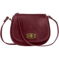 Woodland Leathers Women's Women's Italian Leather Crossbody Bag in Burgundy
