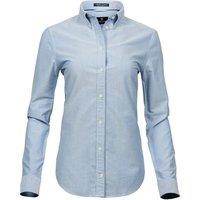 TEE JAYS Women's Perfect Oxford Shirt in Light Blue | Size: 14