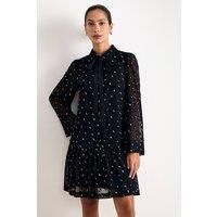 Phase Eight Women's Ines Leopard Sequin Mini Dress in Midnight | Size: 20