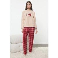 WOVCOR Women's Dog Motif Cosy Lounge Pyjama Gift Set | Size: Medium