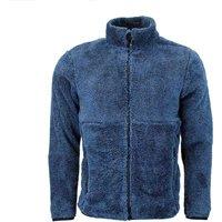 Peak Mountain Men's Fleece Coral Sherpa in Blue | Size: Medium