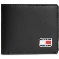 Tommy Hilfiger Men's Heritage Leather Cardholder Wallet Black