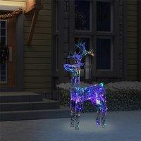 Berkfield Home Reindeer Christmas Decoration 90 LEDs 60x16x100 cm Acrylic | Size: 60 x 16 x 100 cm