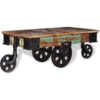Berkfield Home Coffee Table Reclaimed Wood 90x45x35 cm in Brown | Size: 90 x 45 x 35 cm