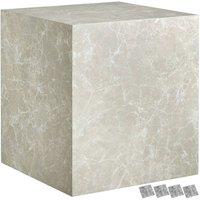 tectake Coffee Table Lasley 45 X 45 X 50 Cm - Travertine Look in Stone