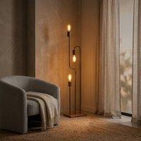 Garden Greatness Abstract Sculptural Metal Floor Lamp in Black