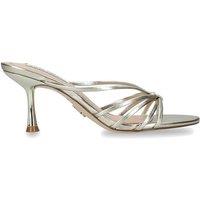 STEVE MADDEN Women's 'Edna Champagne' Leather Heels in Bronze | Size: 7