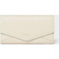 OSPREY LONDON Women's The Core Medium Leather Matinee Purse in Off-White