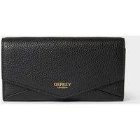 OSPREY LONDON Women's The Core Medium Leather Matinee Purse in Black