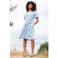 Kite Women's Harbour Slub Jersey Dress Toucan Do It in Blue | Size: Small