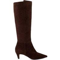 Dune London Women's 'Shasa' Suede Knee High Boots in Brown | Size: 4