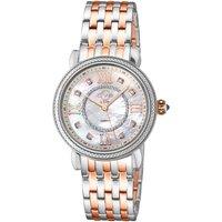 GV2 Women's Marsala, Swiss Quartz Watch, White MOP Dial, 316L Stainless Steel, & Sapphire Crystal
