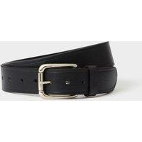 OSPREY LONDON Men's The Highlander Leather Belt in Black | Size: Medium/Large