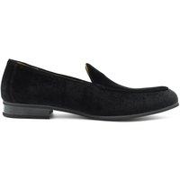 XPOSED Men's Elegant Velvet Tuxedo Slippers for Formal Occasions in Black | Size: 8