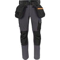 Projob Men's 5551 Stretch Work Trousers in Grey | Size: 36L