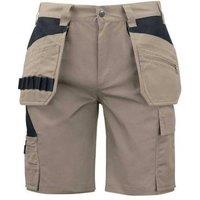 Projob Men's Prio 5535 Work Shorts in Khaki | Size: 40R