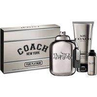 Coach Men's Men Pure Platinum Eau de Parfum 100ml Fragrance Gift Set in Misc