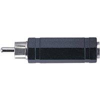 Electrovision Phono plug to 6.35 mm mono socket in Black