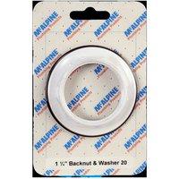 McAlpine CARD-20 1.25" Backnut & Washer - BN1 (1.1/4") in White