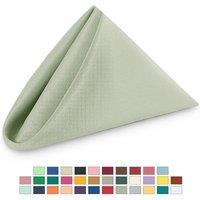 Neel Blue 20 Inch Polyester Table Napkins, Reusable, Wrinkle-Resistant Cloth Napkins, 10pcs in Pale Green