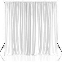 Neel Blue 4x4 Metres Backdrop Panel, Wrinkle-Free Polyester Spandex Fabric in White