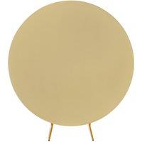 Neel Blue Round Arch Backdrop Cover Spandex Wrinkle-Resistant Circle Arch Stand Cover - 200cm in Ivory