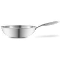 Tower Geo-Clad 28cm Wok in Silver