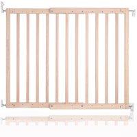 Safetots Top of Stairs Baby Gate Screw Fit Baby Gate in Natural | Size: 63.5 cm - 105.5 cm