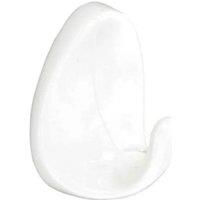 Securpak Oval Hook (Pack of 4) in White