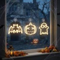 Garden Greatness 3 Pack Halloween Character Window Lights