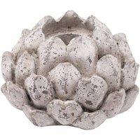 Lemon Pavilion Furniture and Decor Large Acorn Tea Light Holder - Ceramic - L18 x W18 x H12 cm - Stone