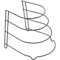 Metaltex Canyon Lava Fry Pan & Cookware Organizer Rack in Black