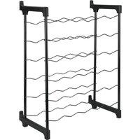 Metaltex Chianti Wine Bottle Rack - Black